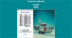 Desktop Screenshot of coastguardmodels.com